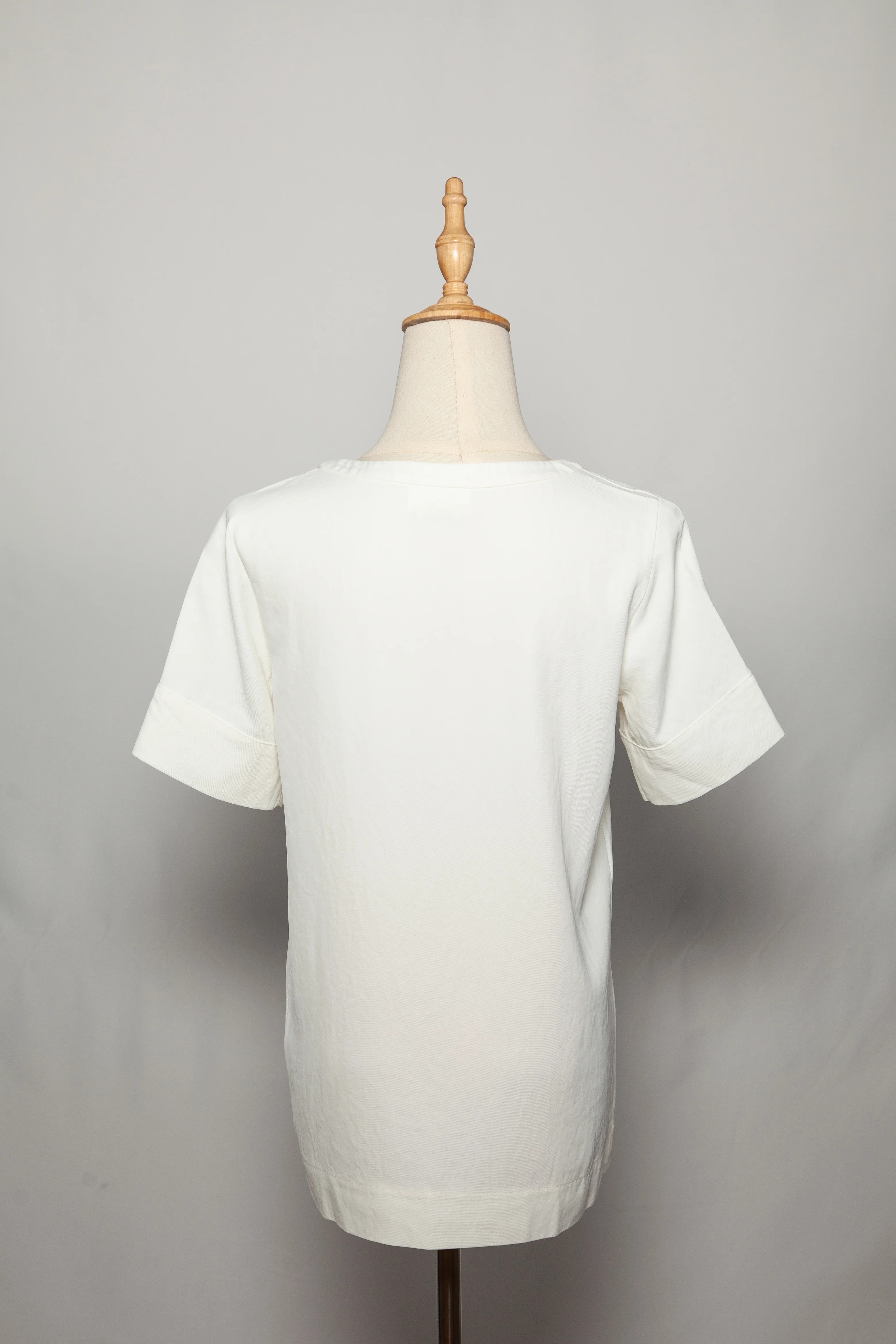 DKNY White Cotton Blouse — 2