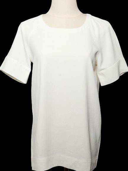 DKNY White Cotton Blouse — 1