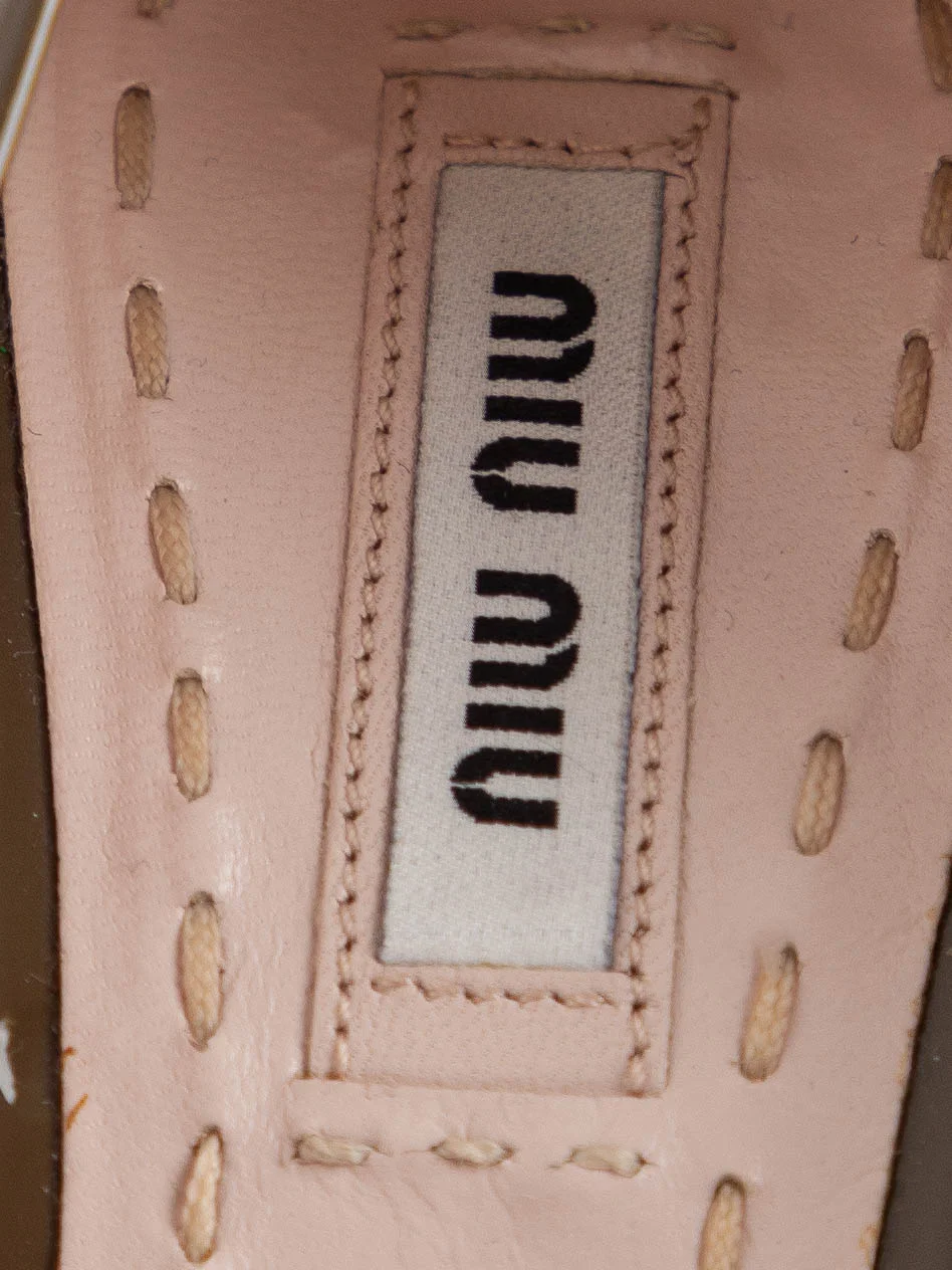 Miu Miu Green Lacquer High Heel Pumps — 3