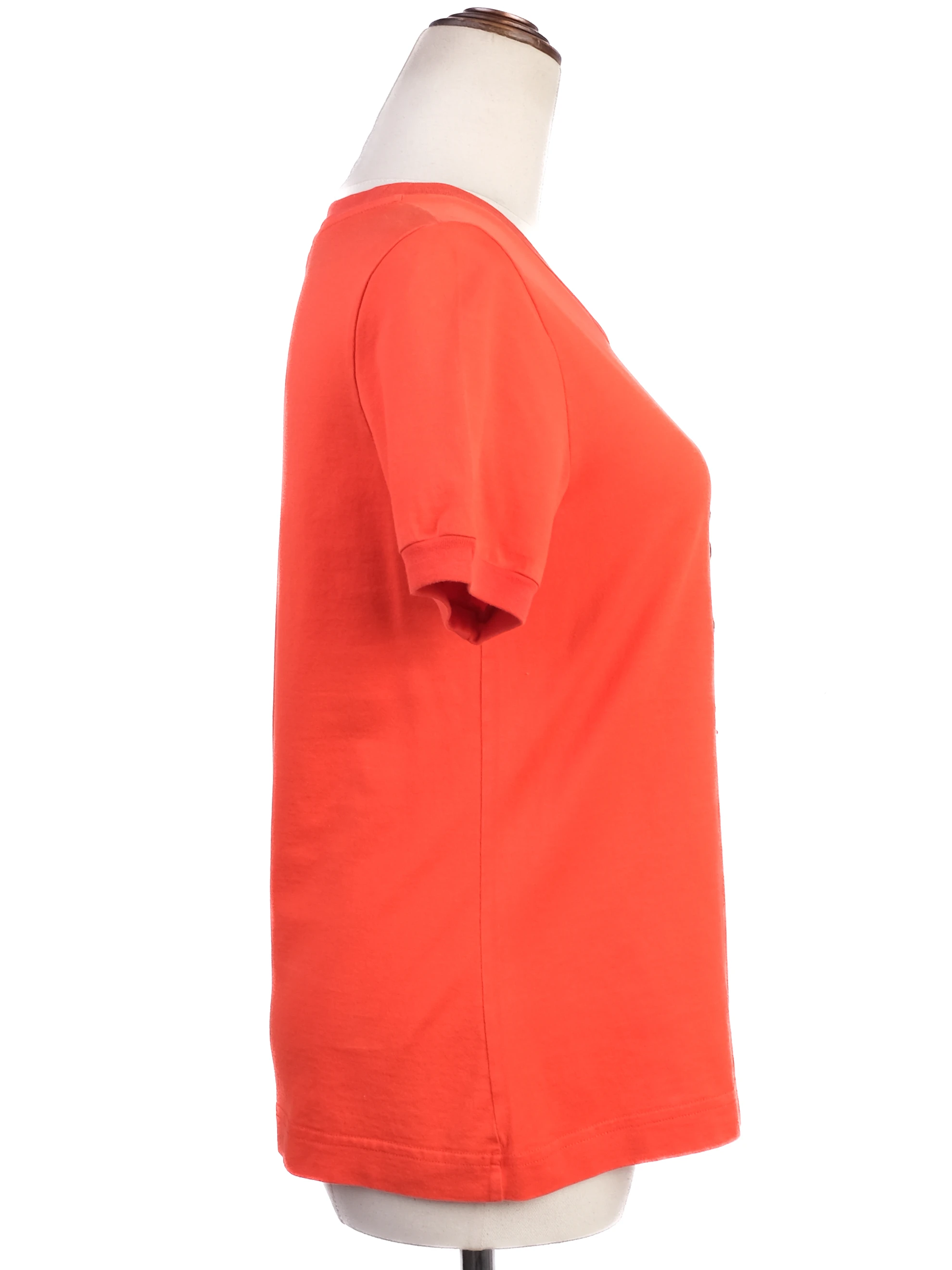 Dolce Gabbana Orange Cotton T-Shirt — 3