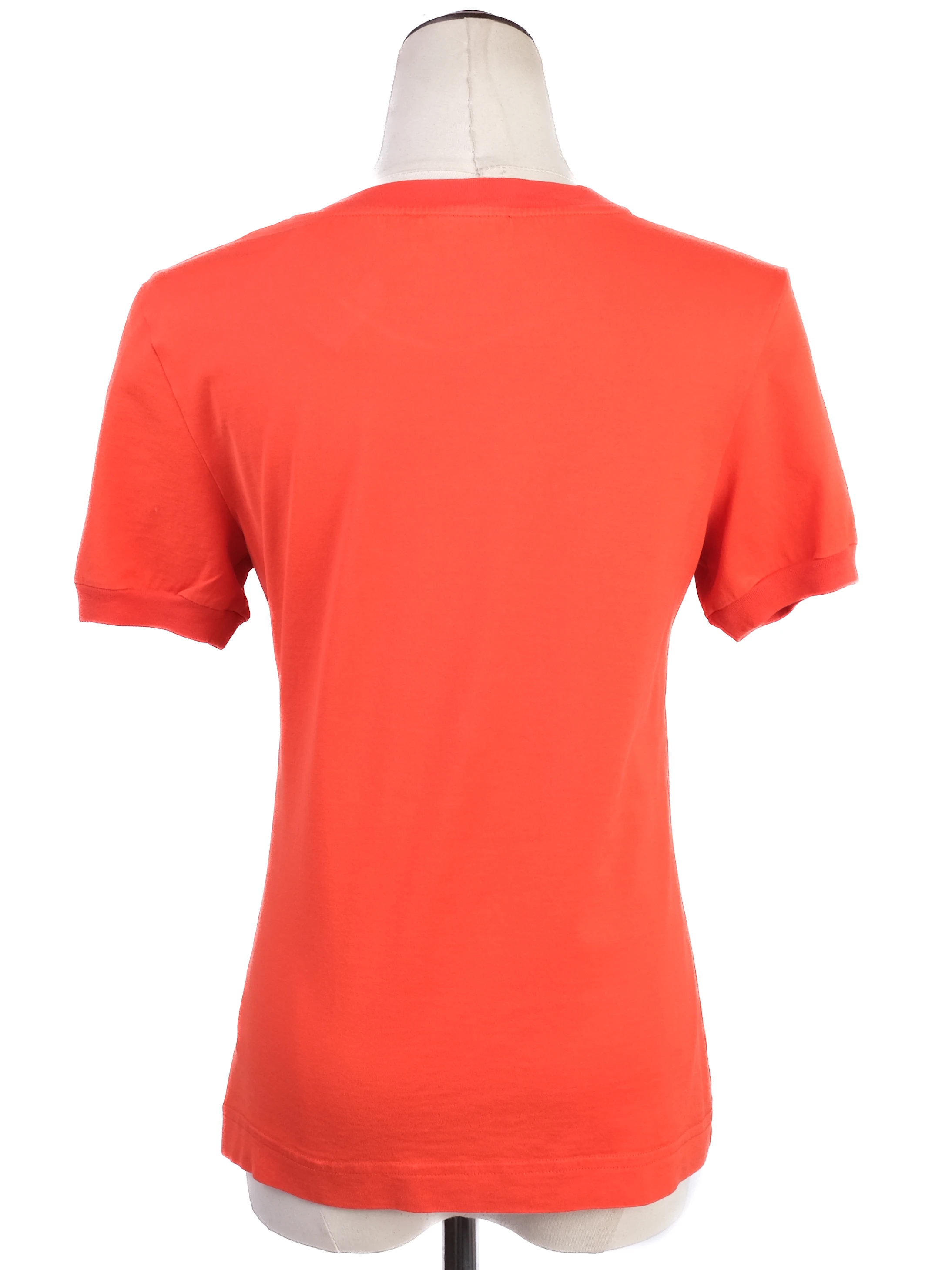 Dolce Gabbana Orange Cotton T-Shirt — 3