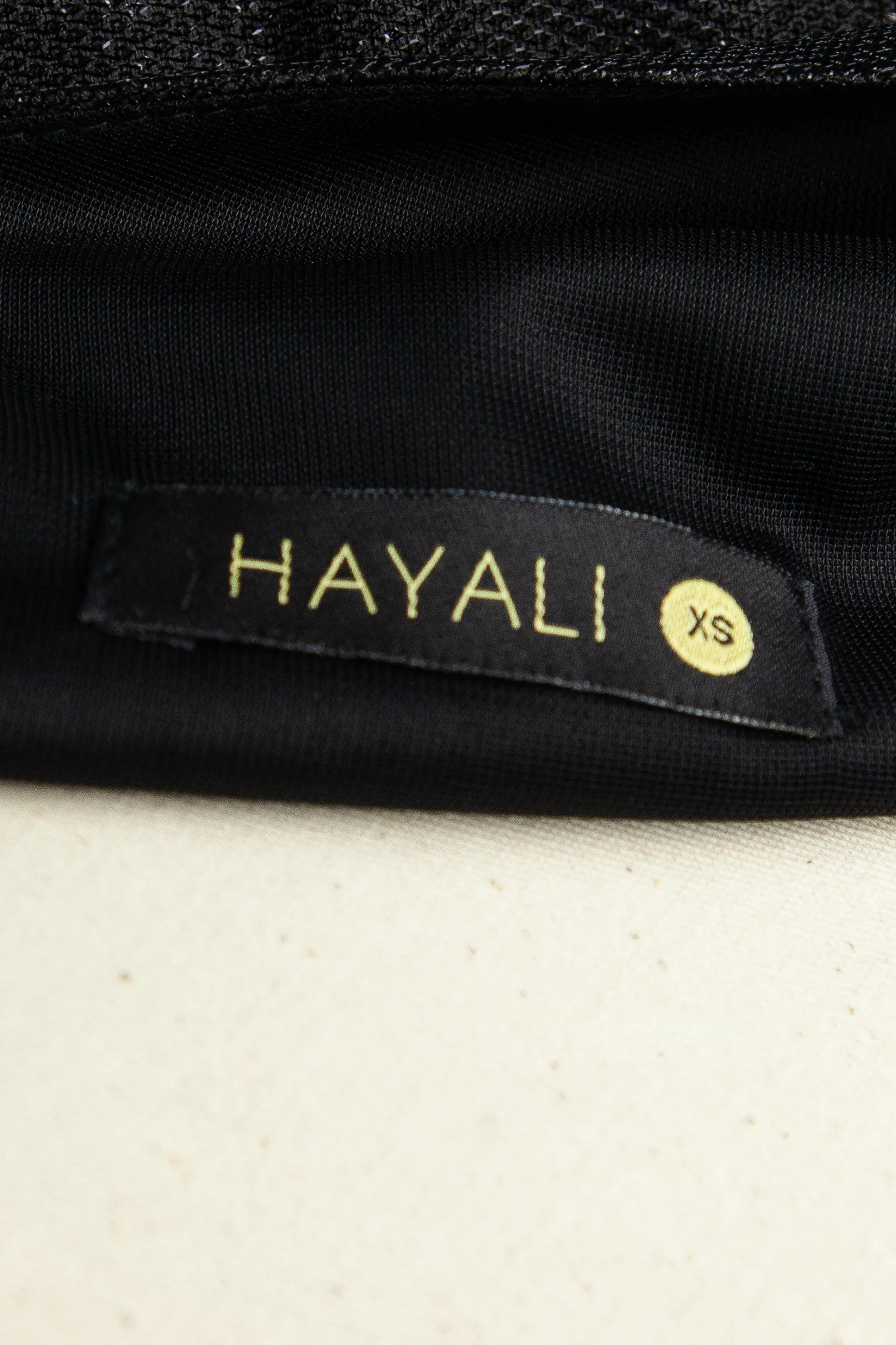Hayali Black Polyester Mini Dress — 3
