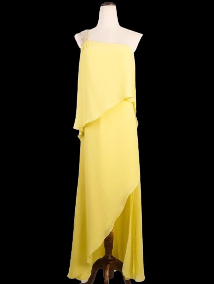 Pronovias Yellow Polyester Dress — 2