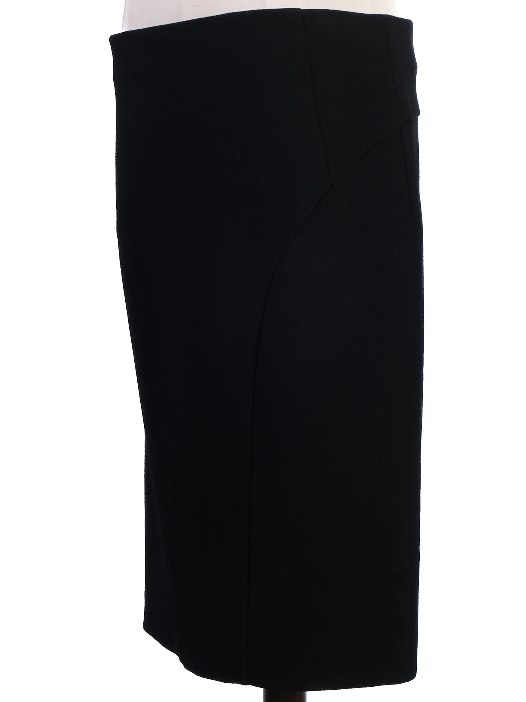 Emporio Armani Black Polyester Pencil Skirt — 2
