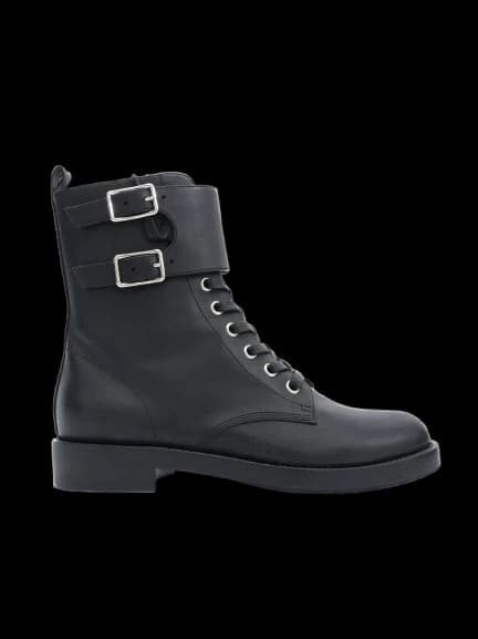Gianvito Rossi Black Leather Ankle Boots — photo 1