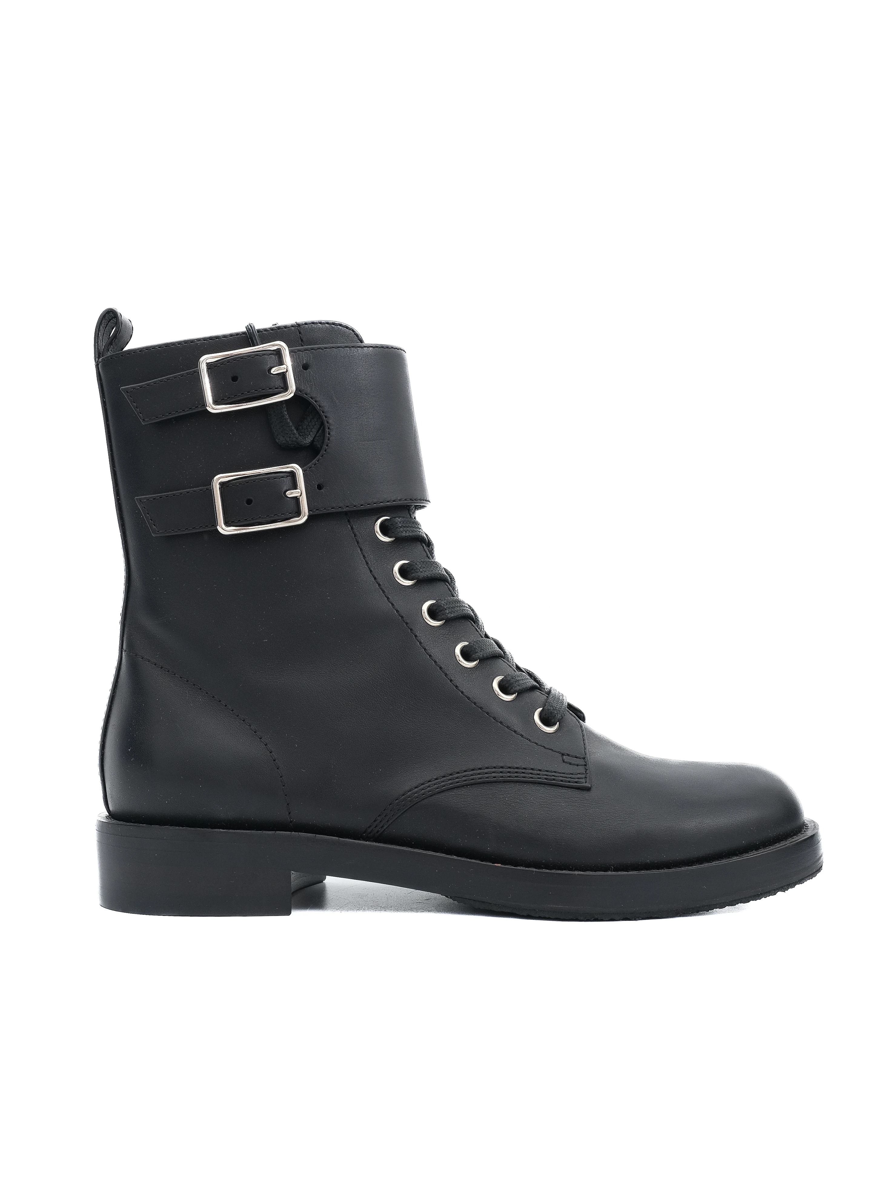 Gianvito Rossi Black Leather Ankle Boots — 2