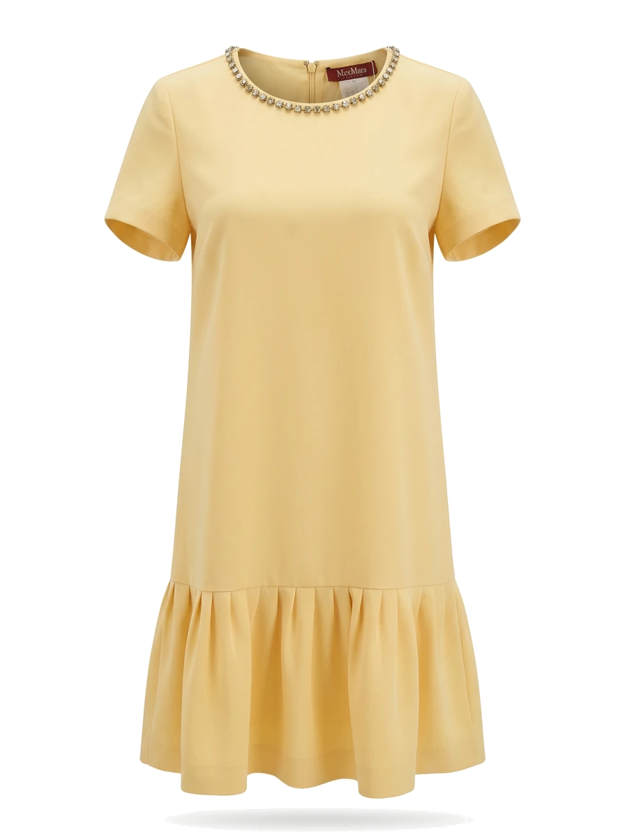 Max Mara Yellow Cotton Casual Dress — 1
