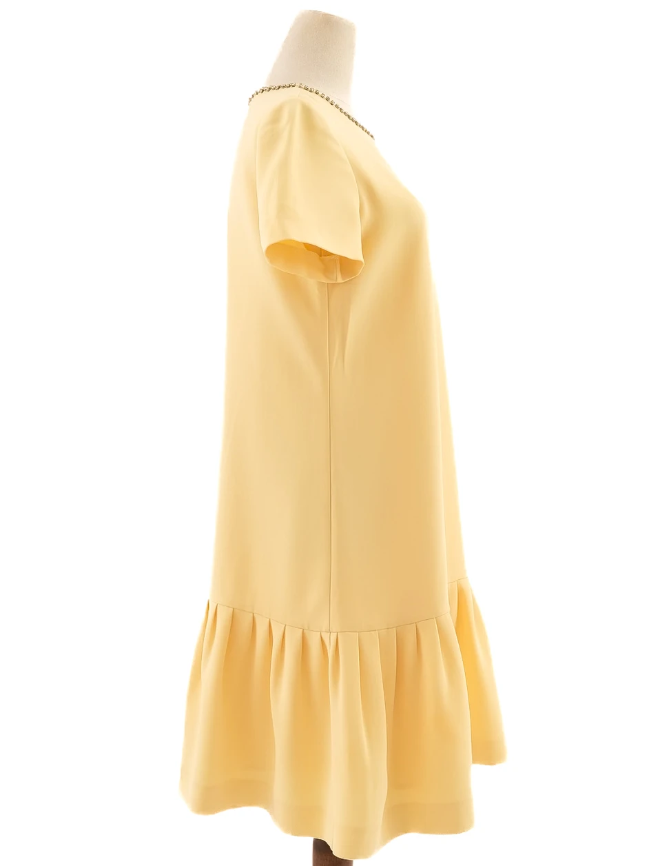 Max Mara Yellow Cotton Casual Dress — 3