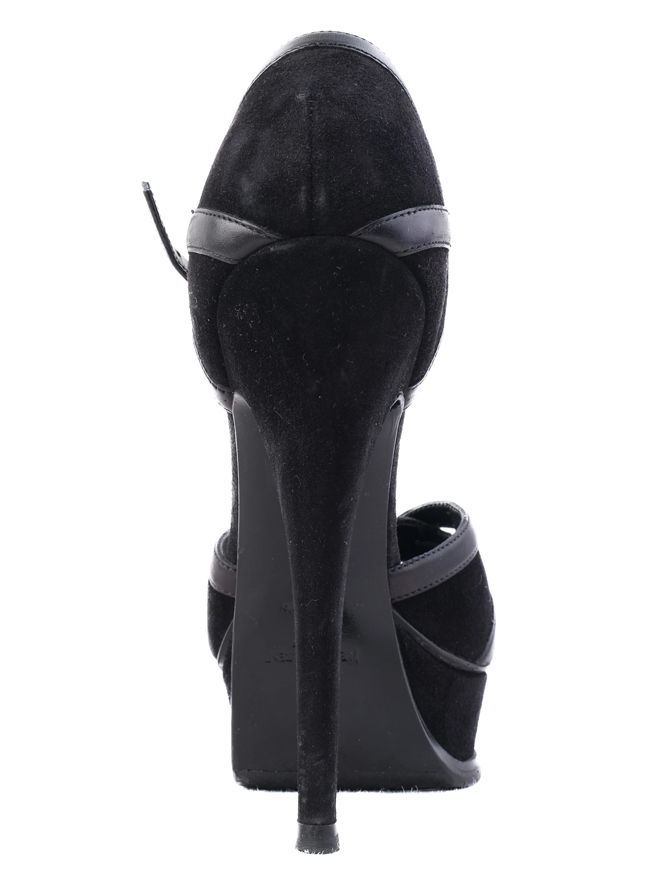 YSL Black Leather Sandals — 3