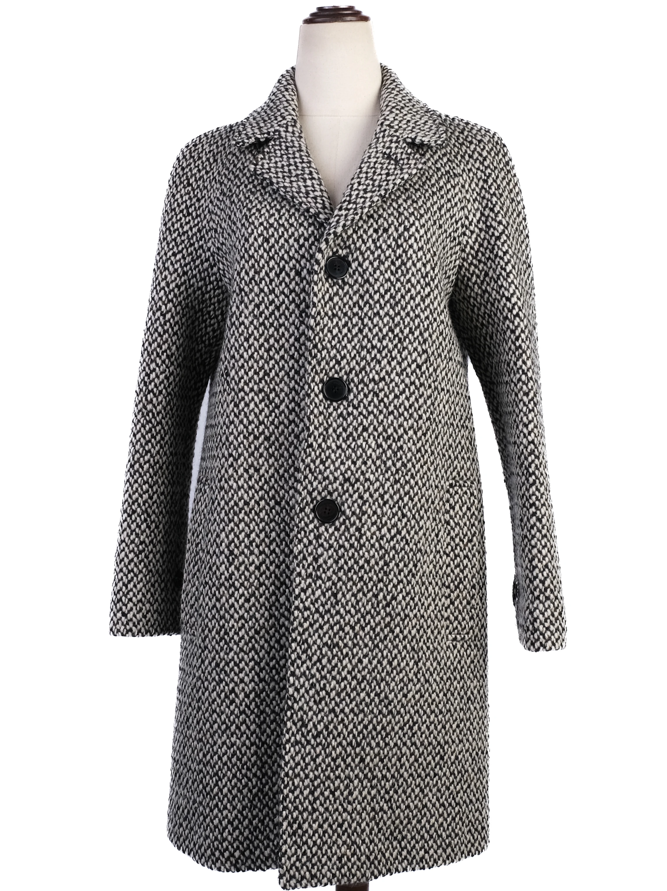 Saint Laurent Gray Wool Coat — 3