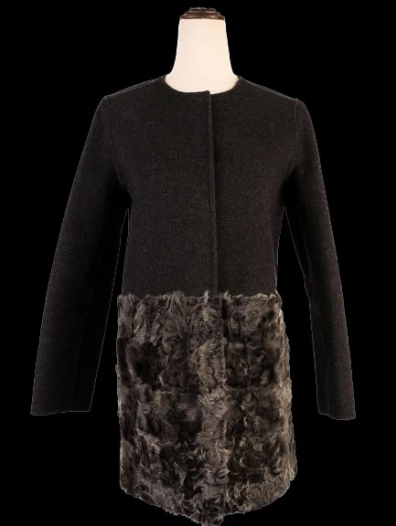 Weekend MaxMara Black Wool Coat — 1