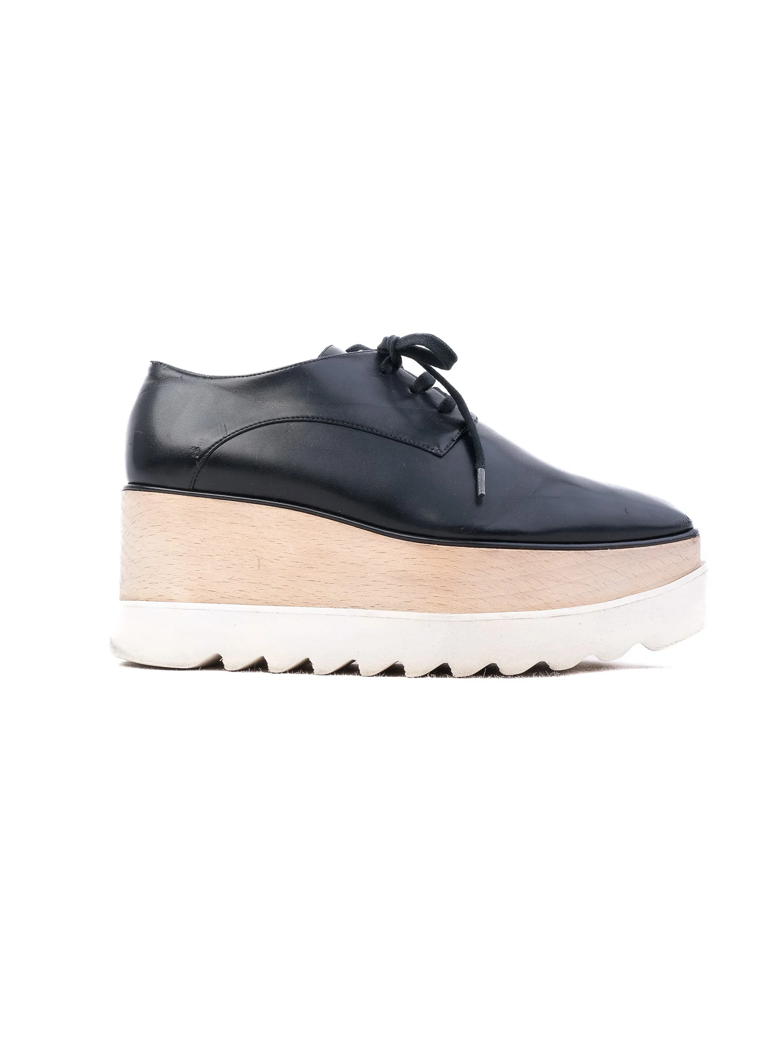 Stella McCartney Black Leather Canvas Sneakers — 2