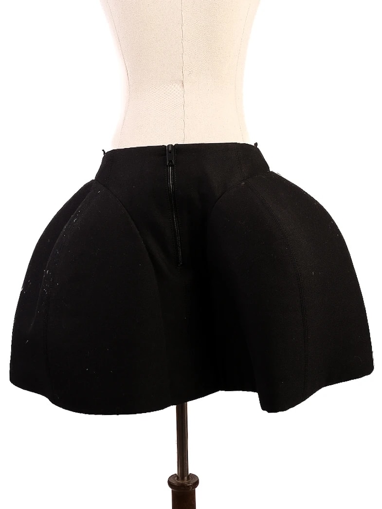 Vera Wang Black Wool Skirt — 3