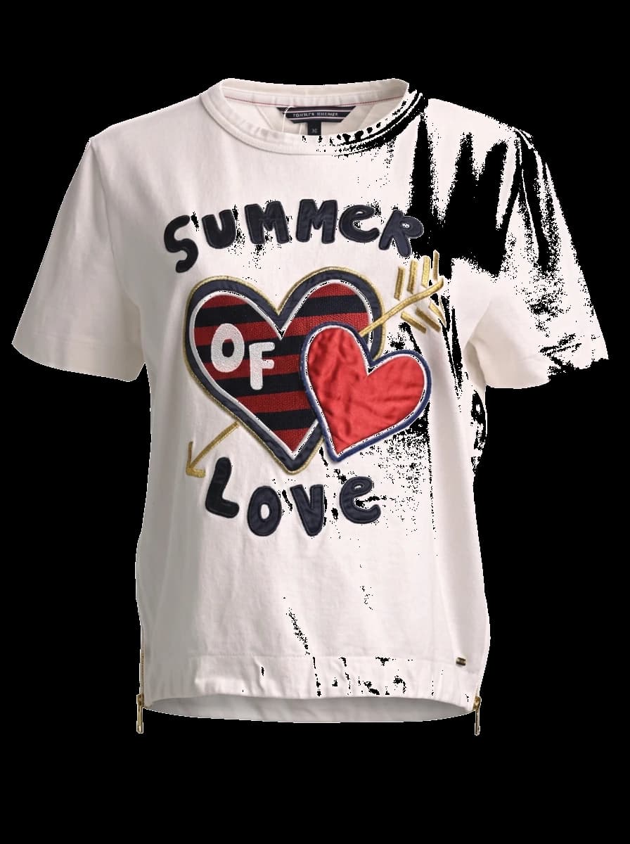 Tommy Hilfiger White Cotton T-Shirt