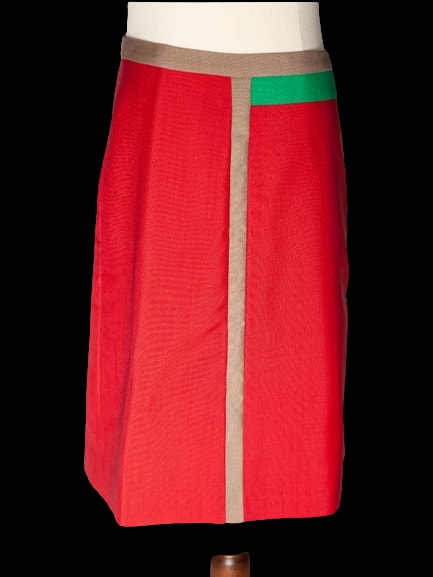 Prada Red Len Skirt — 1
