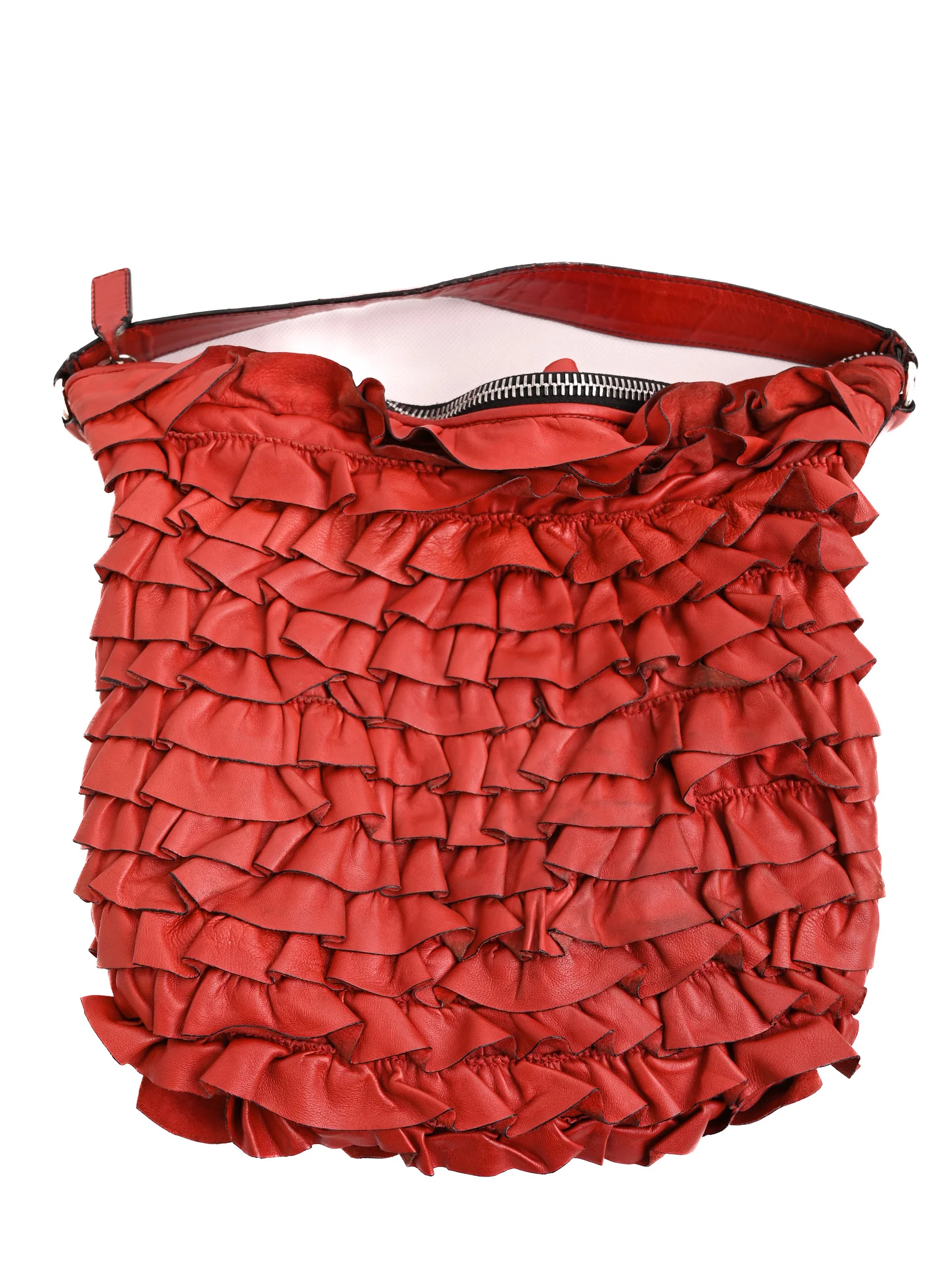 Valentino Red Leather Everyday Bag — 3