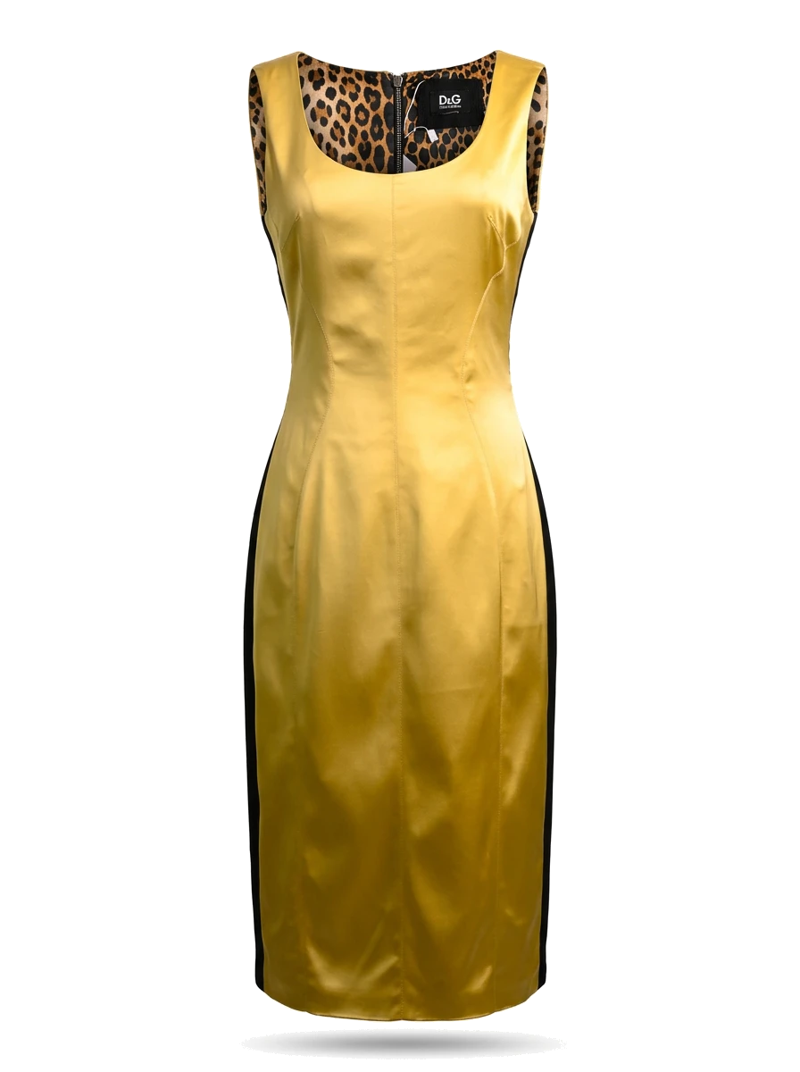 Dolce Gabbana Yellow Evening Gown — 1
