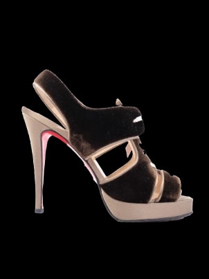 Christian Louboutin Leather High Heel Sandals — 1