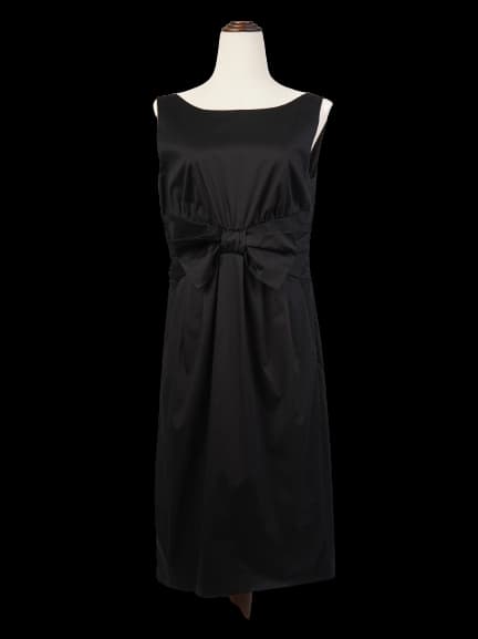 Moschino Black Cotton Sleeveless Dress