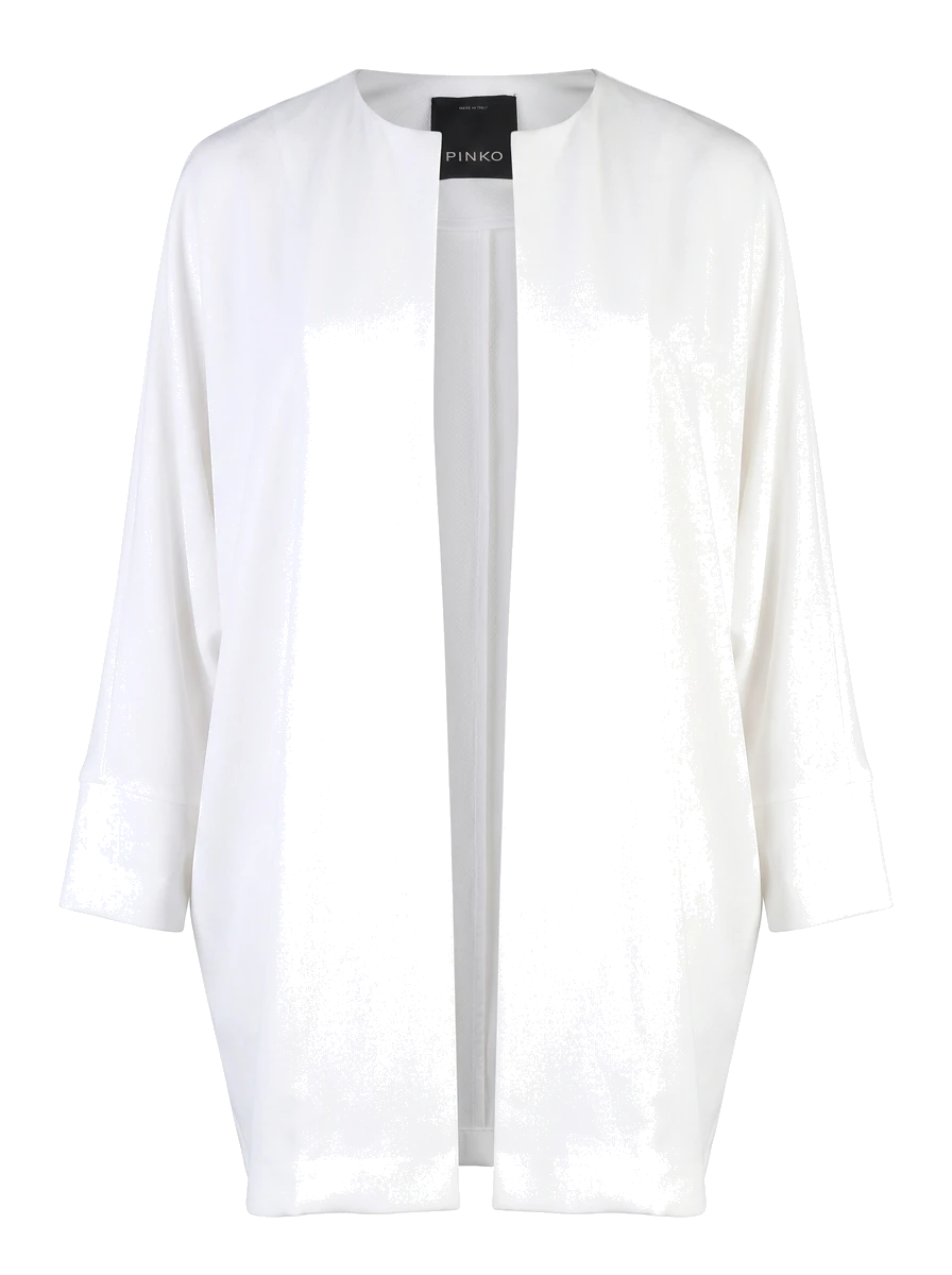 Pinko White Triacetate Cardigan — 1