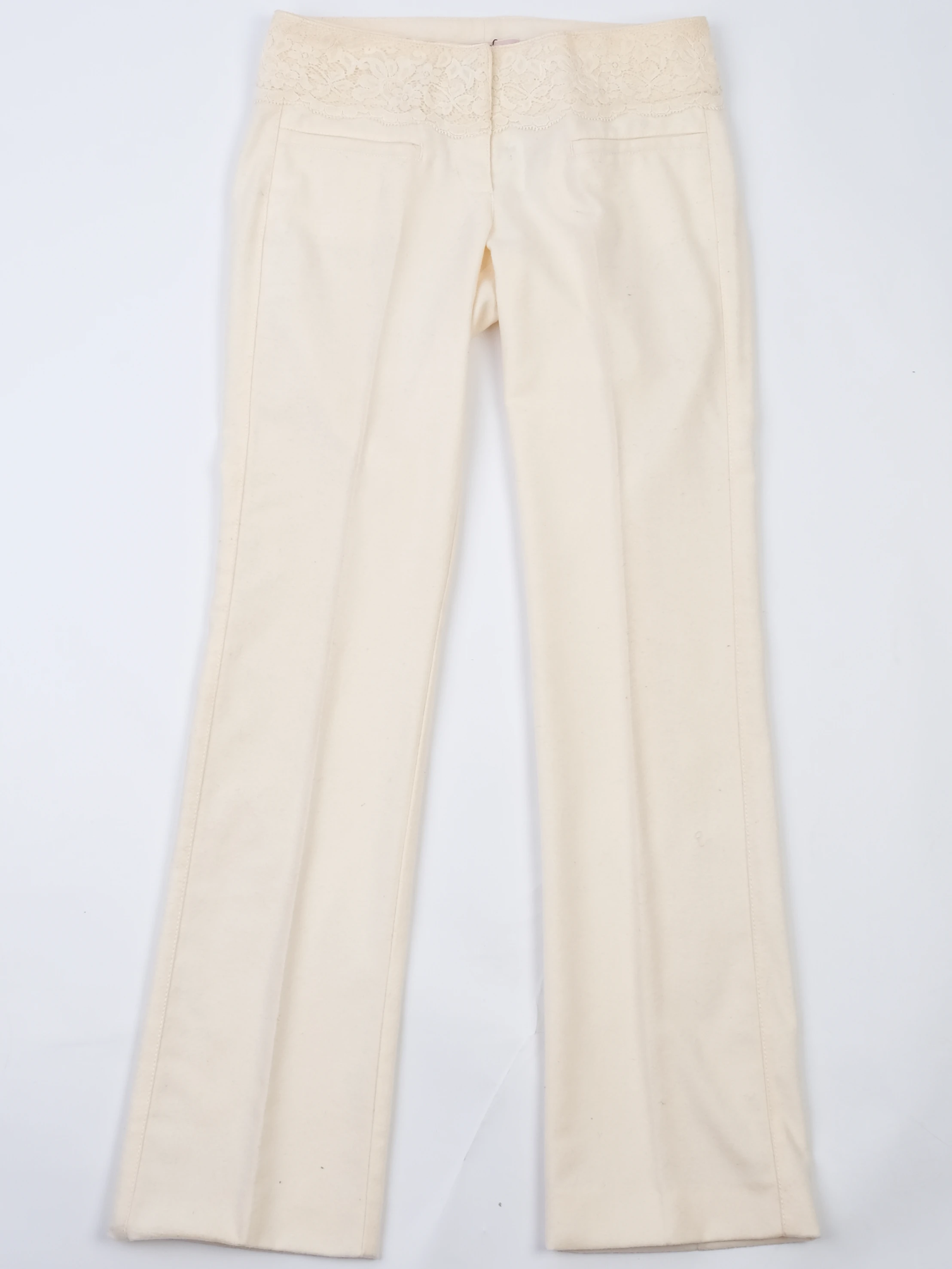 Red Valentino Yellow Wool Trousers — 2