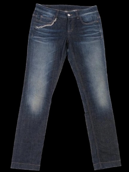 Gucci Blue Cotton Skinny Jeans — 1