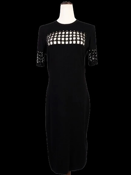 Versace Black Viscose Evening — 2