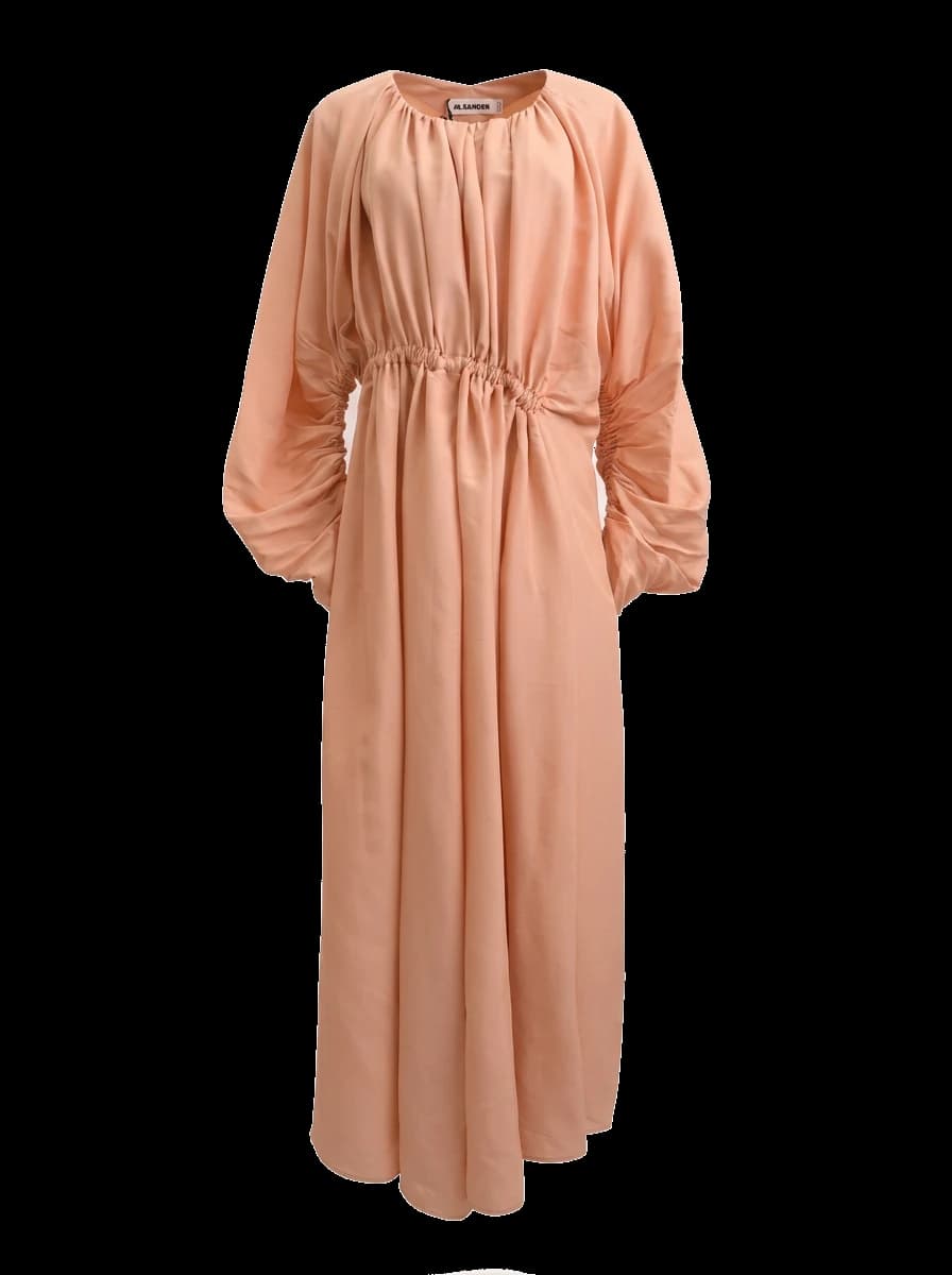 JilSander Pink Viscose Maxi Dress — photo 1