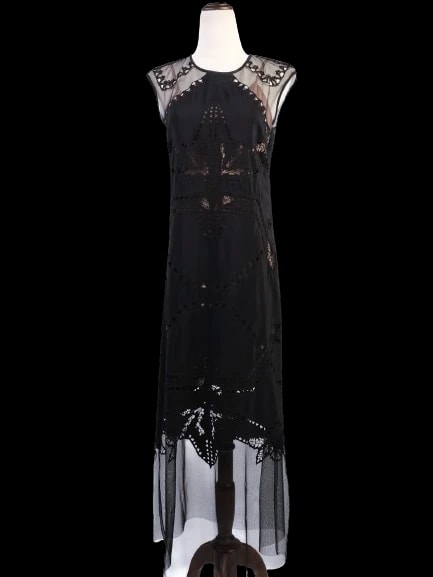 BCBGMaxazria Black Silk Cocktail Dress — 2