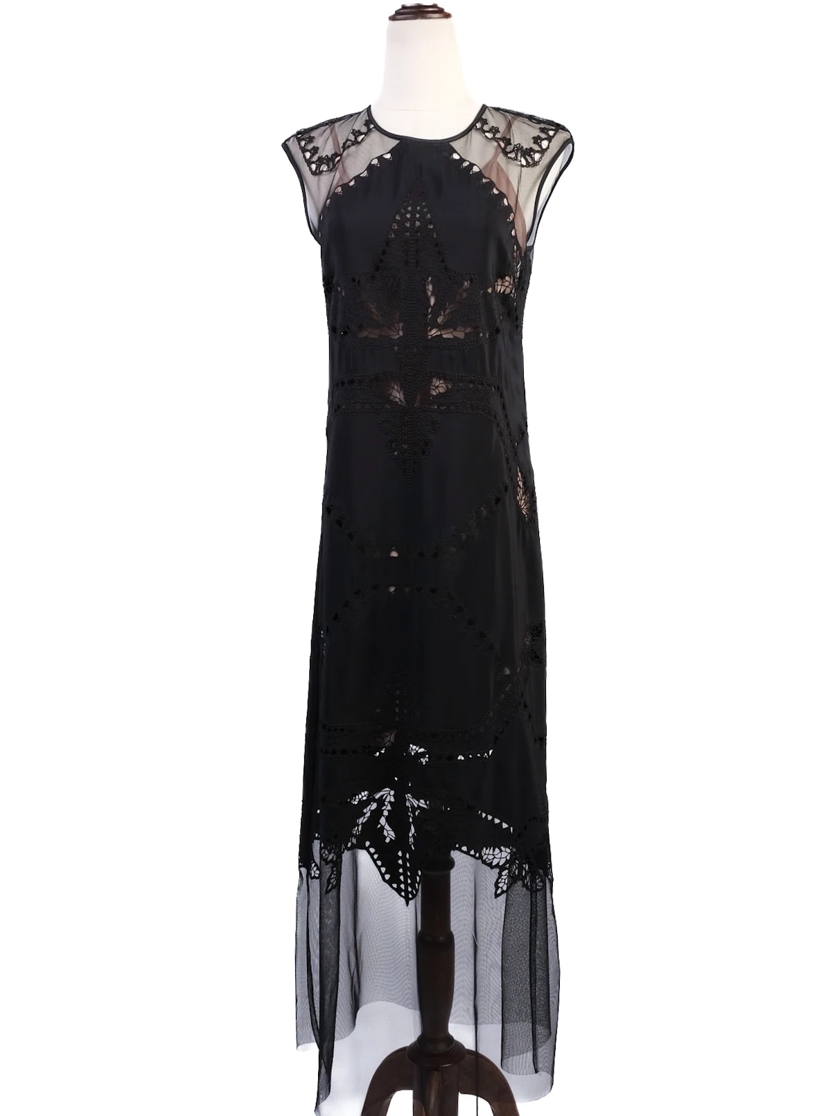 BCBGMaxazria Black Silk Cocktail Dress — 3