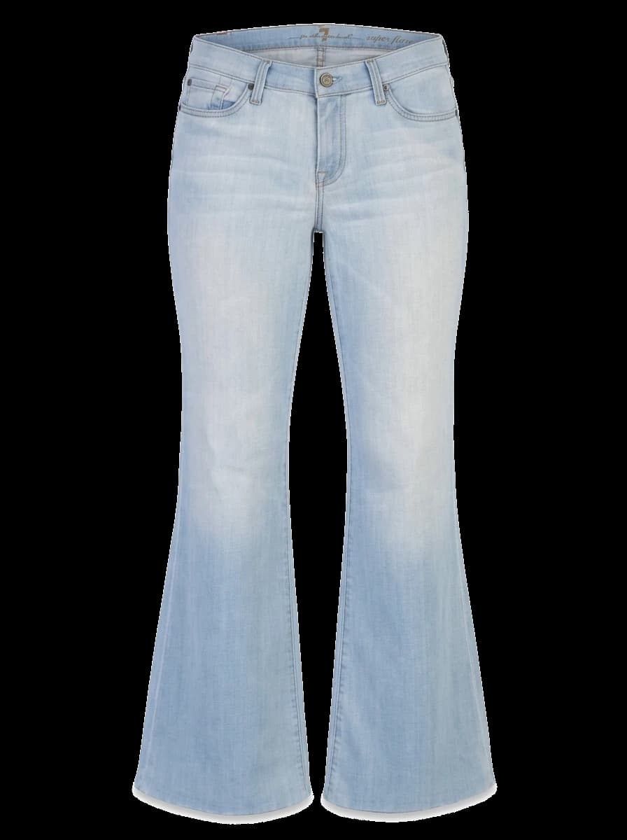 For all 7 mankind Blue Cotton Mom Jeans — photo 1