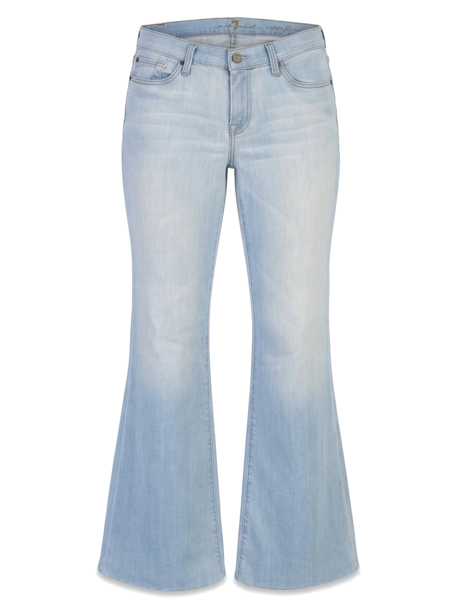 For all 7 mankind Blue Cotton Mom Jeans — 1