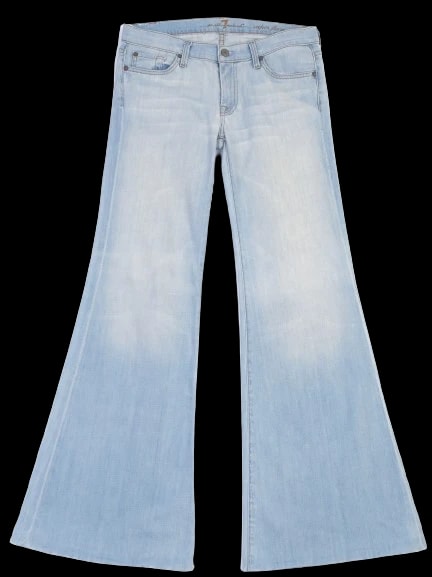 For all 7 mankind Blue Cotton Mom Jeans — 1