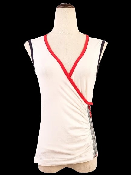 Clips White Cotton Top — 1
