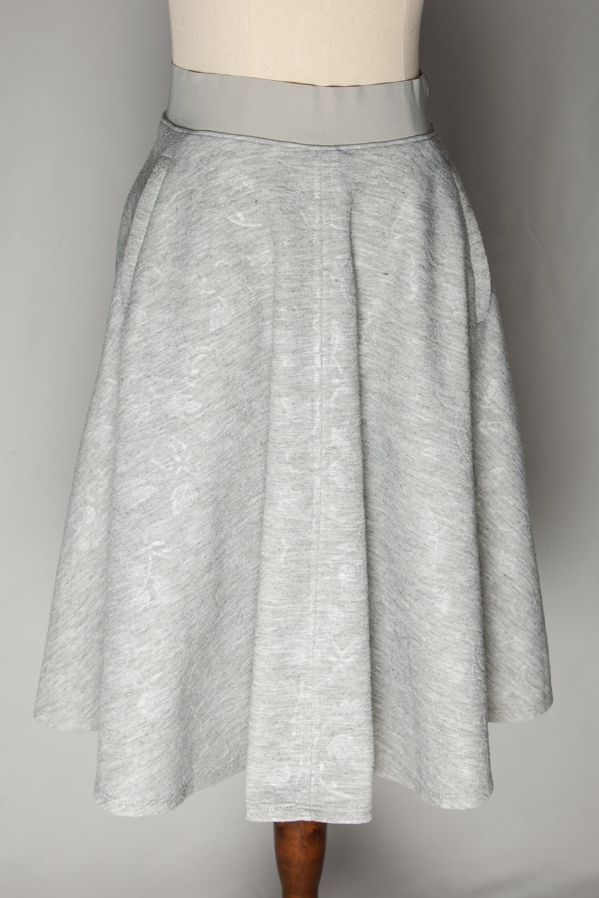 Barneys Newyork Gray Polyester Skirt — 2