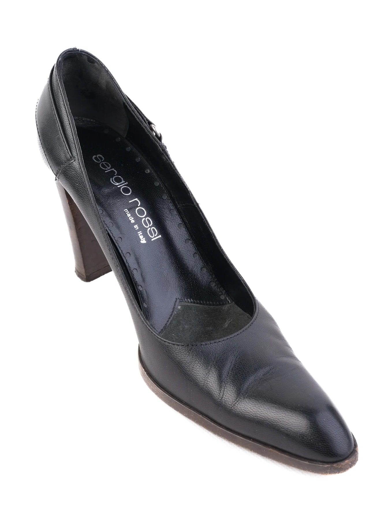 Sergio Rossi Black Leather Pumps — 3