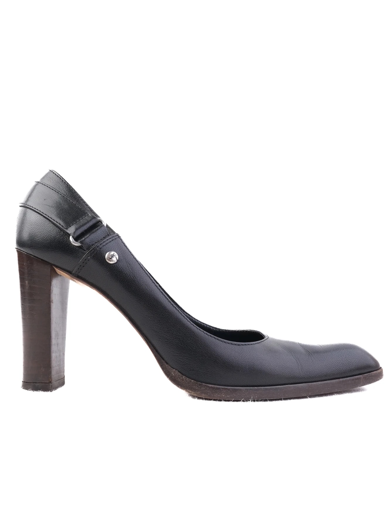 Sergio Rossi Black Leather Pumps — 2