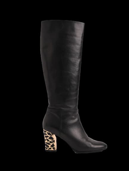 Casadei Black Leather Boots