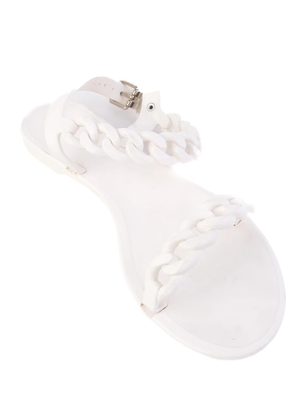 Givenchy White Leather Sandals — 3