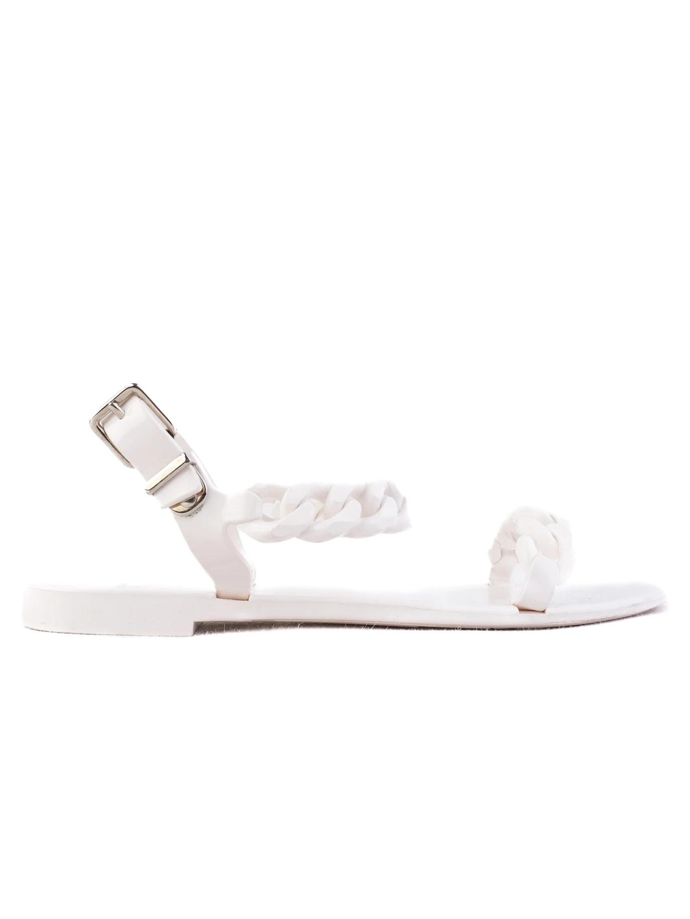 Givenchy White Leather Sandals — 2