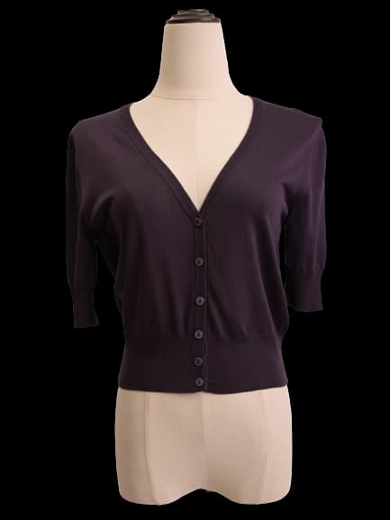 Dolce Gabbana Purple Silk Cardigan — photo 1