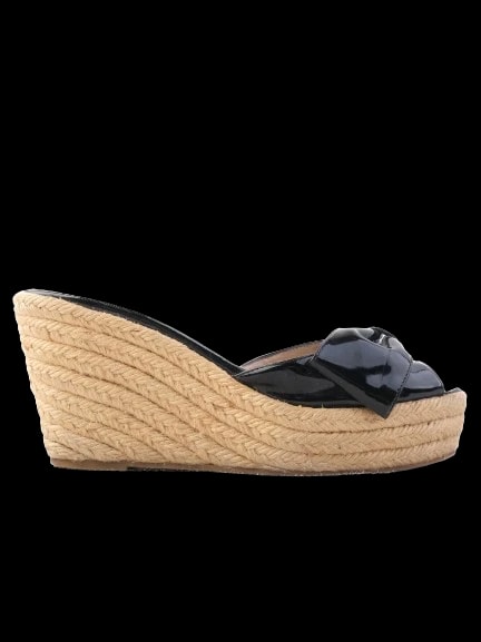 Valentino Black Leather Sandals — 1