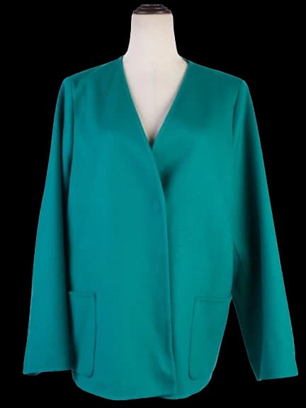 Marina Rinaldi Green Wool Coat — photo 1