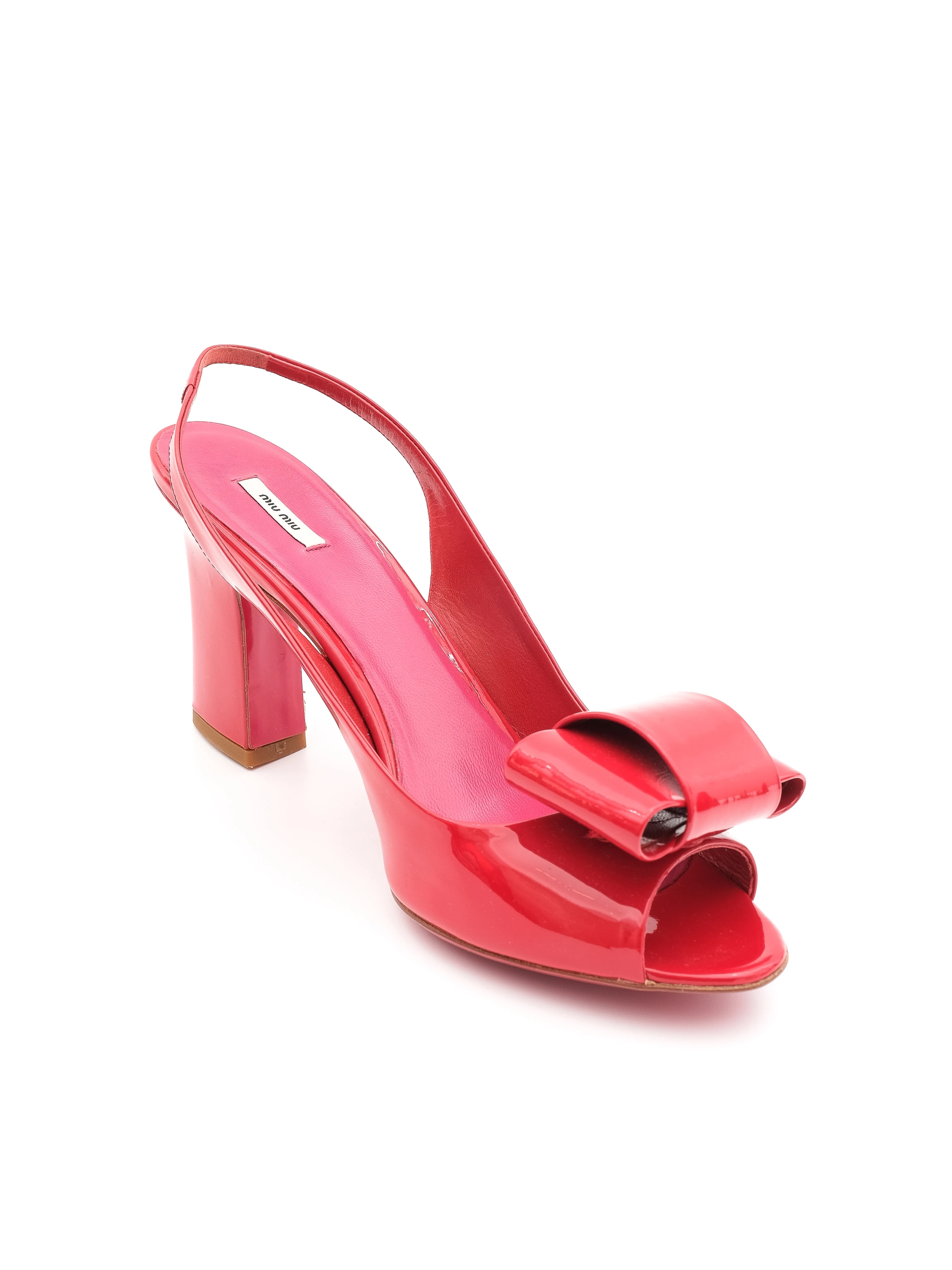 Miu Miu Red Leather Pumps — 3