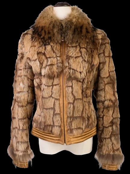 Gizia Orange Fur Jacket — photo 1