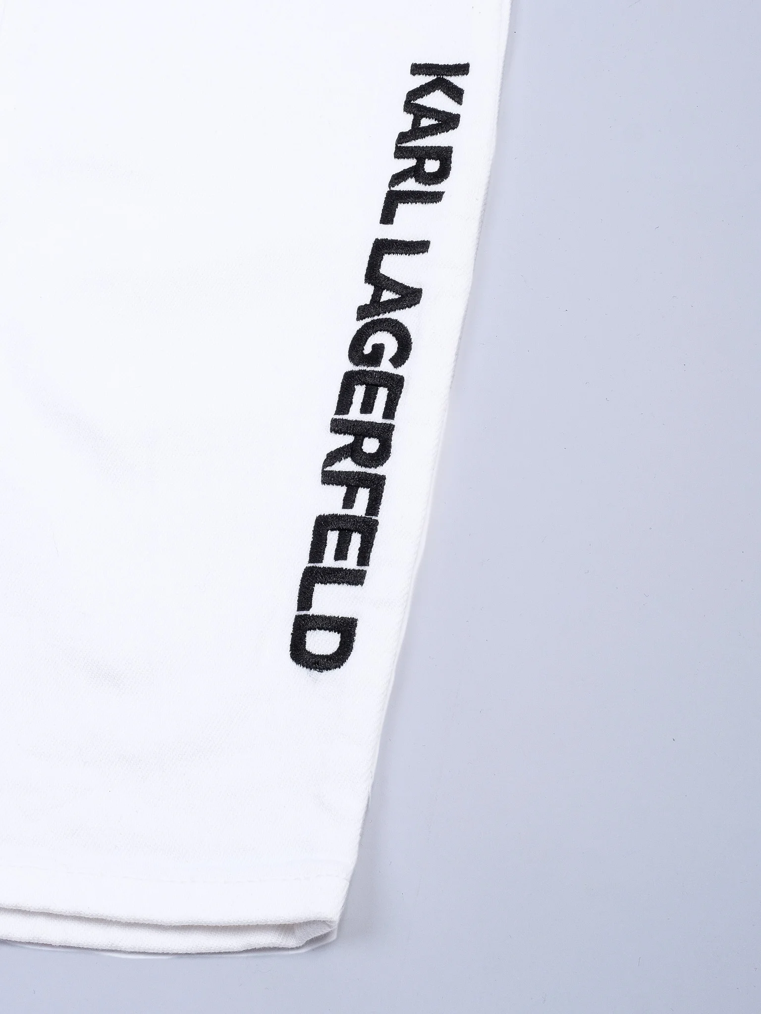 Karl Lagerfeld White Cotton Casual Trousers — 3