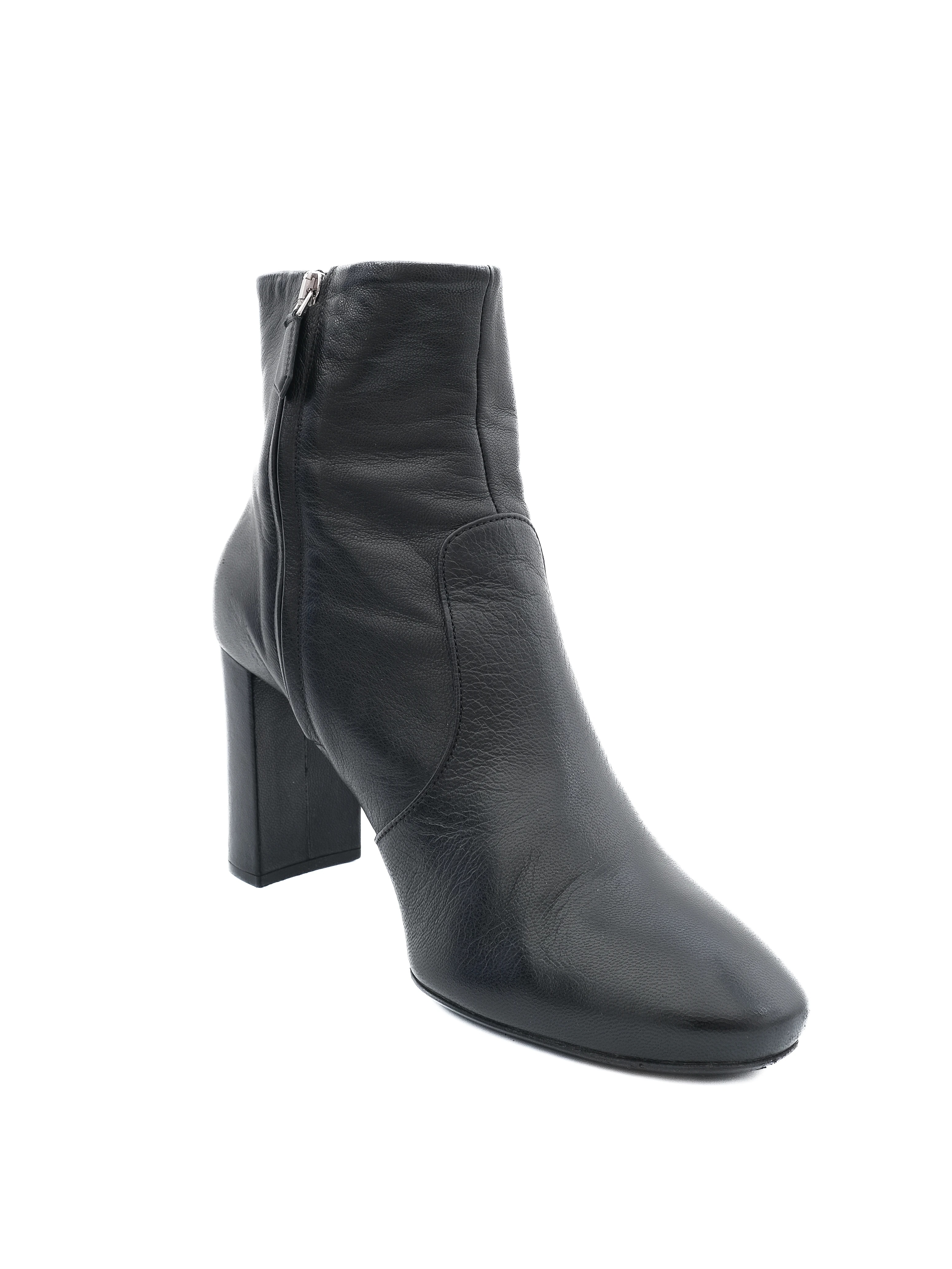 Prada Black Leather Boots — 2