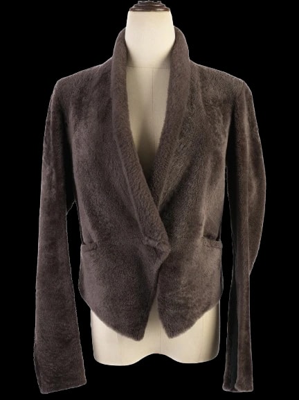Brunello Cucinelli Gray Silk Jacket — 2