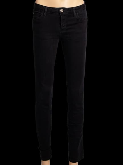 Guess Black Cotton Casual Trousers