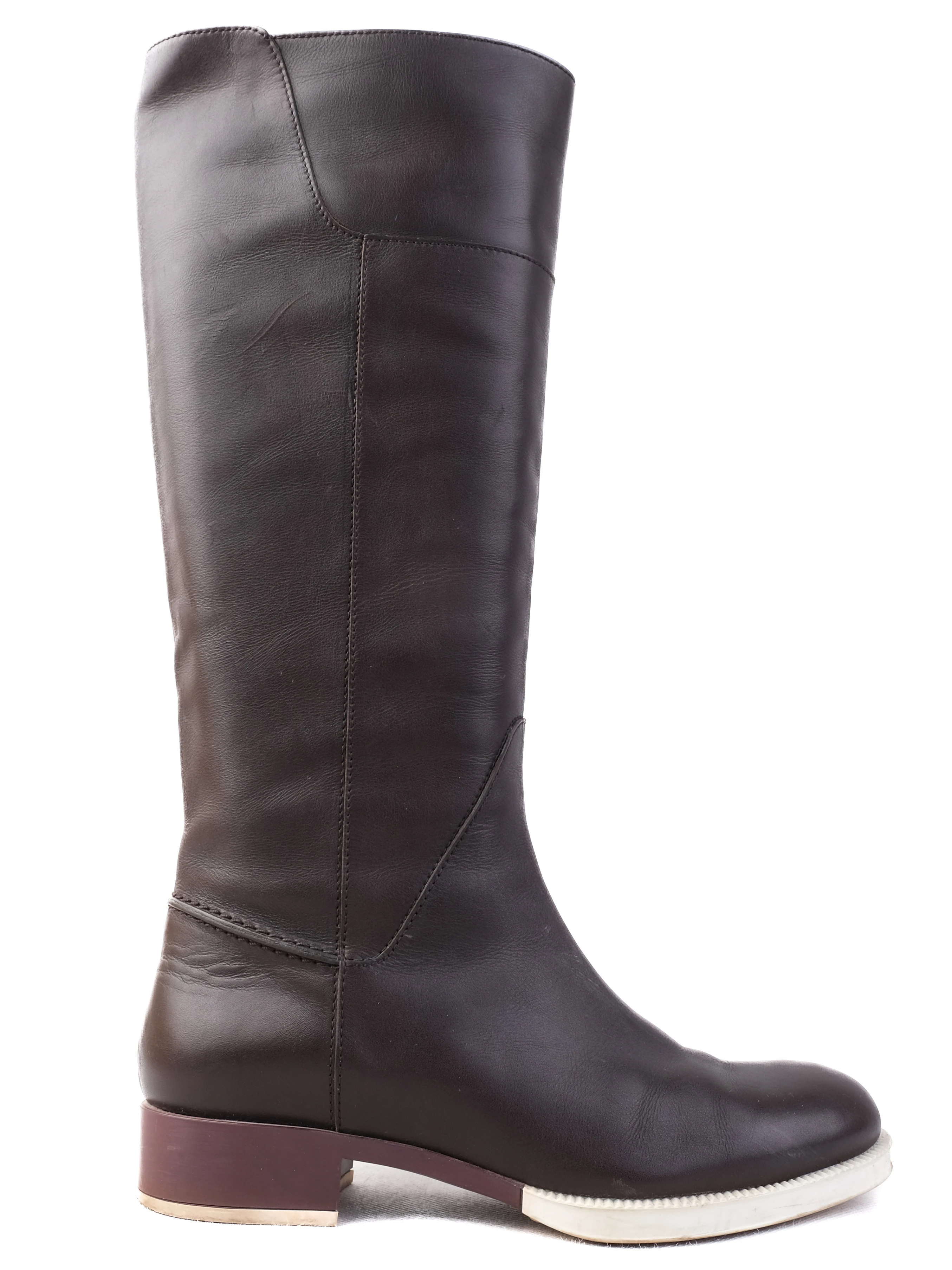 Tod's Orange Leather Boots — 3